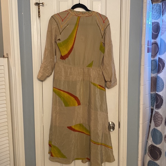 Extremely RARE Sample Sale Rasta Rainbow L.A.M.B. Silk Dress - Picture 8 of 13